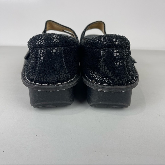 Alegria Dayna Black Dottie Mary Jane Shoes Women's Size 40 Leather Comfort Shoes - Picture 6 of 9